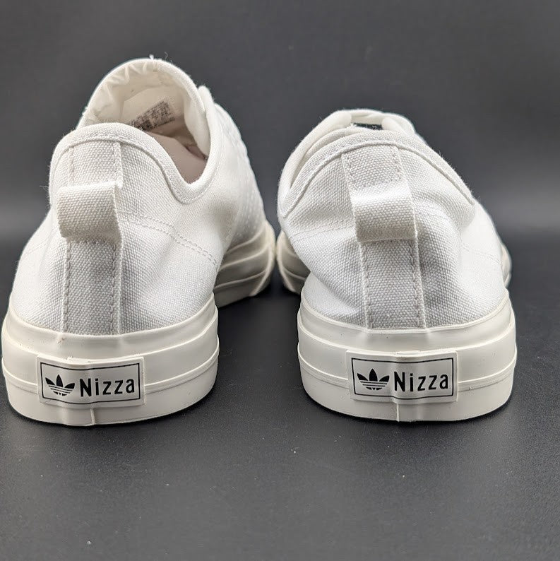 adidas Men's Size 8 / Wo's 9 Nizza RF Canvas Shoes Triple White  EF1883 adidas