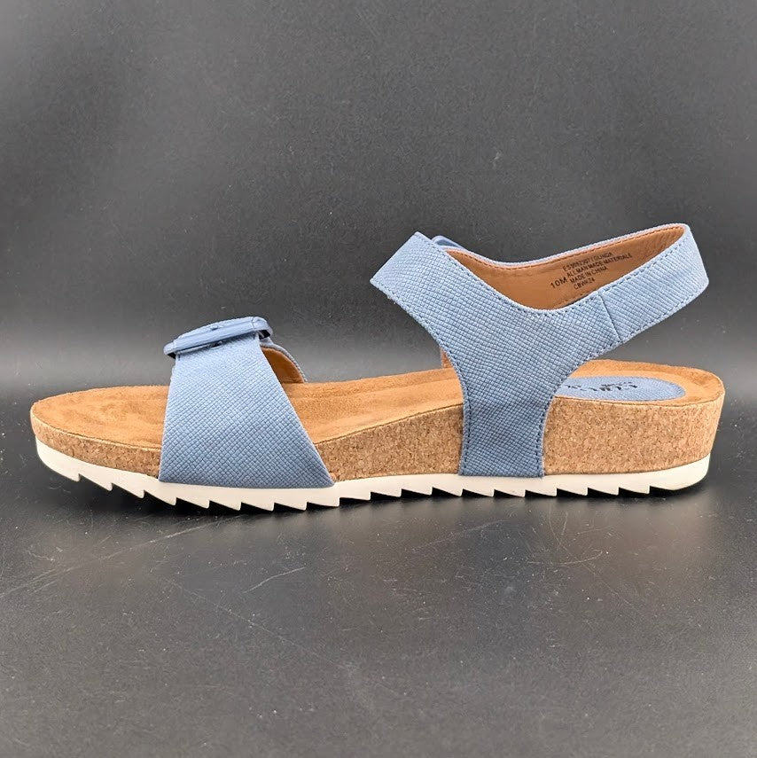 Eurosoft by Sofft Glinda Sandals Women's 10M Mist Blue Adjustable Strap 4363 Eurosoft by Sofft