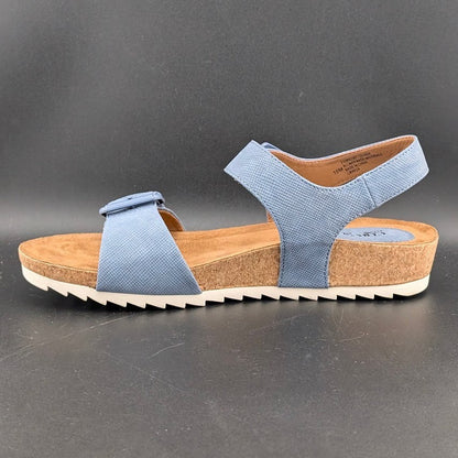 Eurosoft by Sofft Glinda Sandals Women's 10M Mist Blue Adjustable Strap 4363 Eurosoft by Sofft