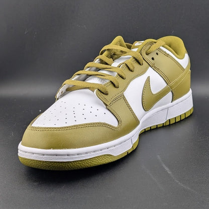 Nike Men's Size 13 Dunk Low Retro White Pacific Moss DV0833-105 Leather Sneaker Nike