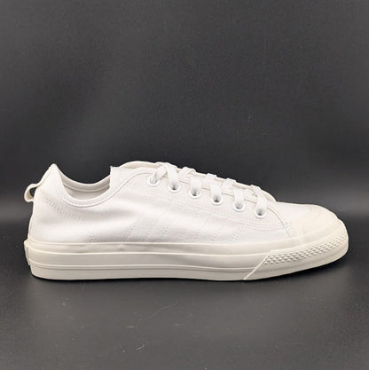 adidas Men's Size 8 / Wo's 9 Nizza RF Canvas Shoes Triple White  EF1883 adidas