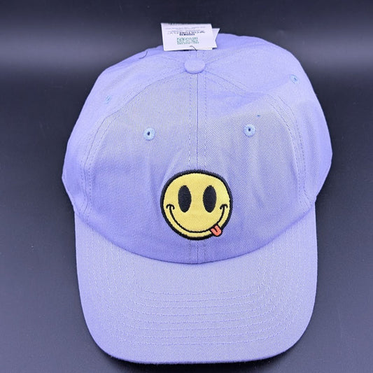 Happy Face  Baseball Cap SnapBack NWT CultureFly Lavendar Mens/Womens CultureFly