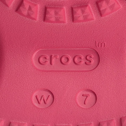 Crocs BAE Slides Slip On Platform Sandals/Slide DRAGON FRUIT PINK w Sz. 7 - NEW Crocs