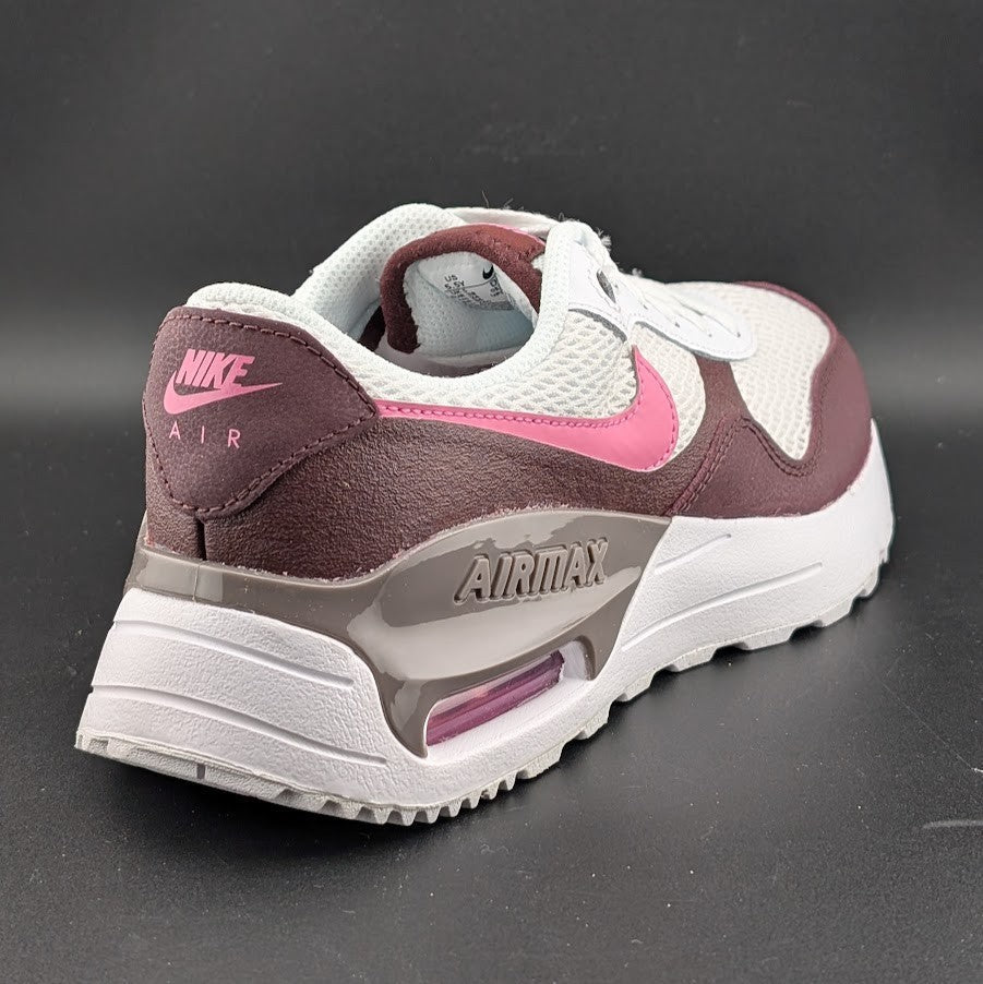 Nike Air Max System (GS) Kids 5Y / Women's 7 ~ White / Playful Pink Nike