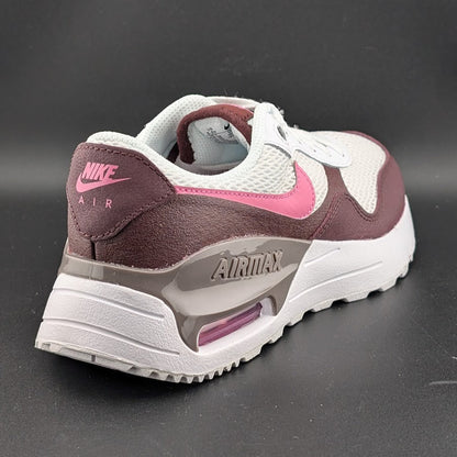 Nike Air Max System (GS) Kids 5Y / Women's 7 ~ White / Playful Pink Nike