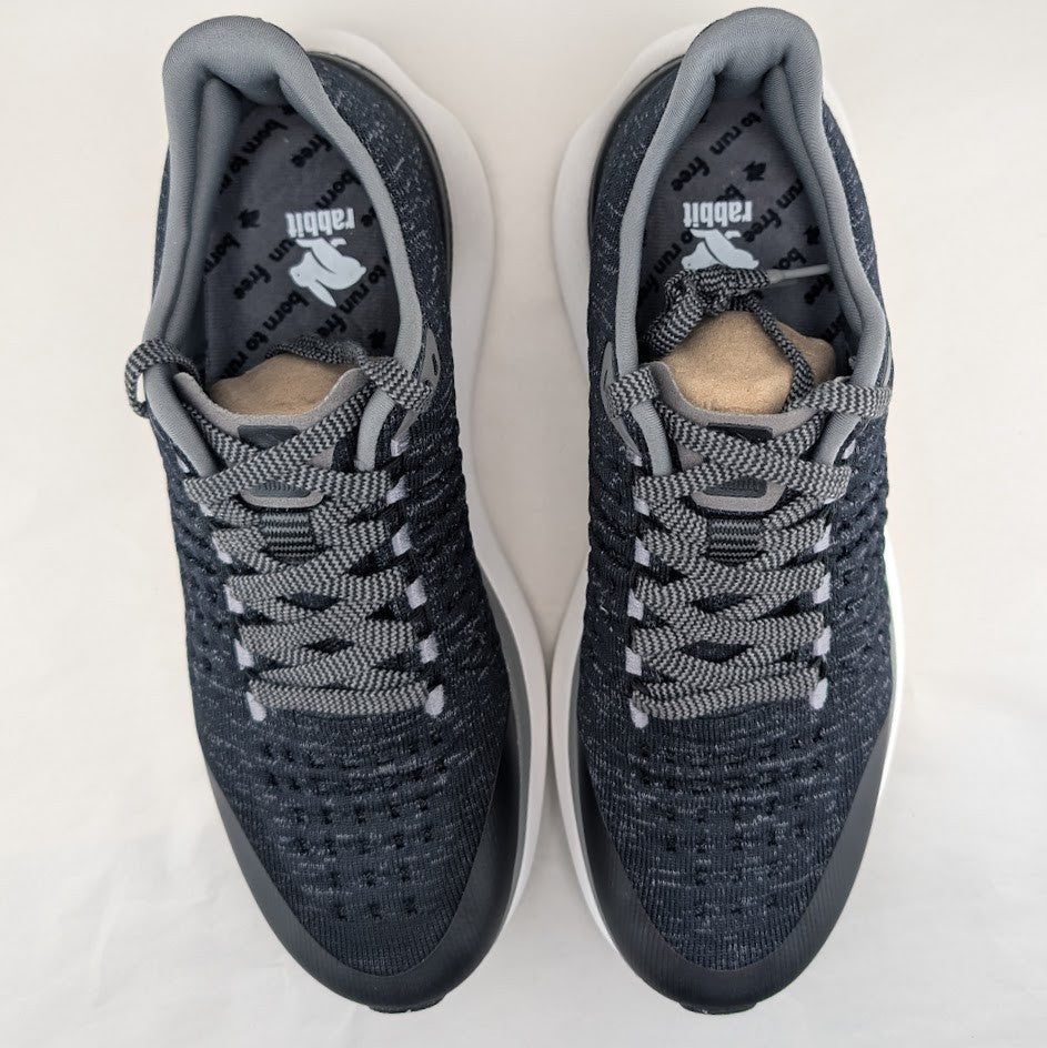 rabbit ~ Dream Chaser ~ Womens Size 9.5 Black Running Shoes Performance Knit NIB rabbit