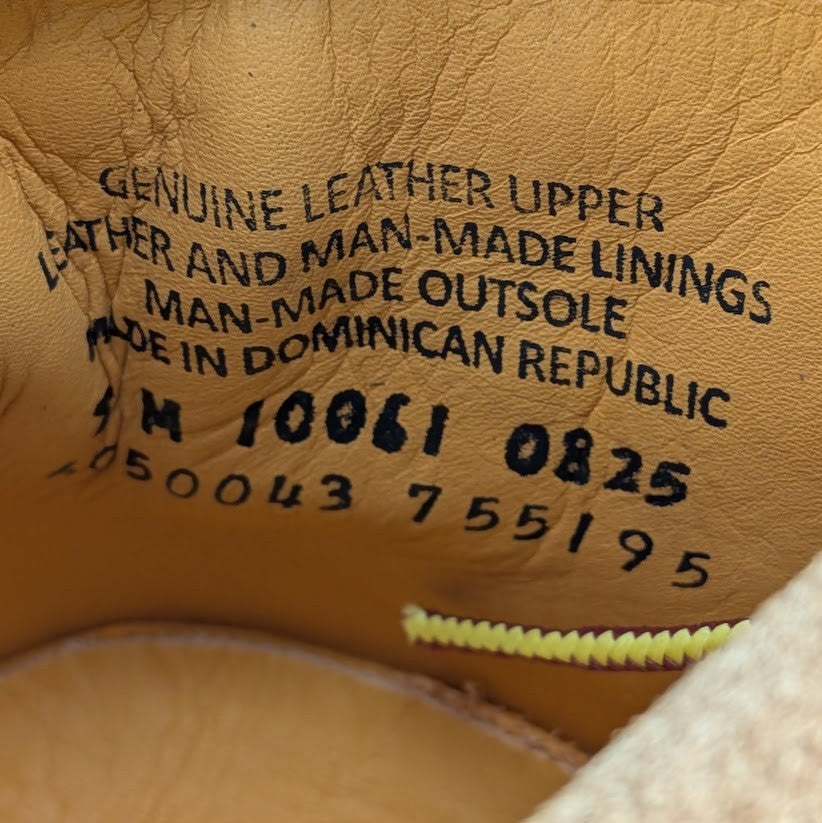 Timberland Premium 6" Lace Waterproof Leather Boot Wheat Nubuck Men's Sz 9 & 9.5 Timberland