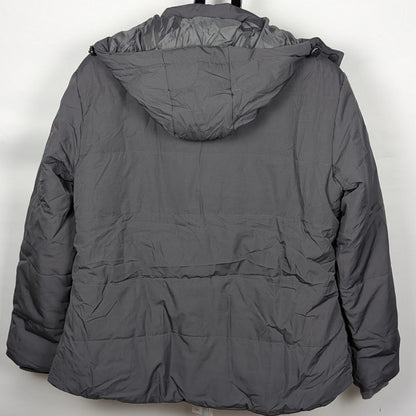 CREATMOUS Women's Plus Size 1X Warm Puffer Jacket WP Fleece Lined Removable Hood Creatmo Us