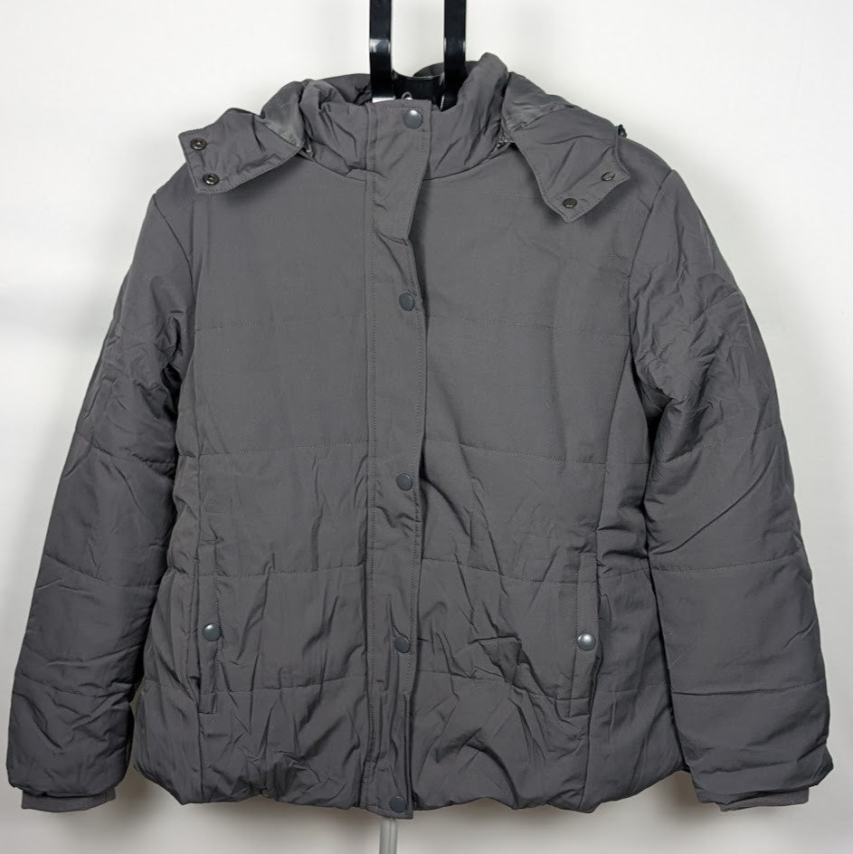 CREATMOUS Women's Plus Size 1X Warm Puffer Jacket WP Fleece Lined Removable Hood Creatmo Us