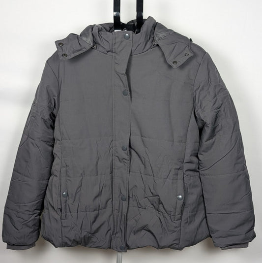 CREATMOUS Women's Plus Size 1X Warm Puffer Jacket WP Fleece Lined Removable Hood Creatmo Us