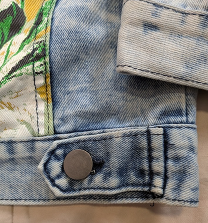 Fashion Nova Men’s Distressed Denim Jacket Sz Small NWOT Fashion Nova