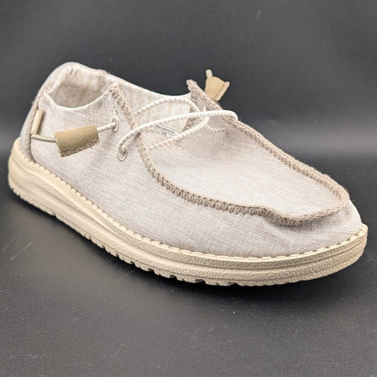Hey Dude Wendy Boho Stitch Latte Women's Size 8 Comfort Slip On Shoes Hey Dude