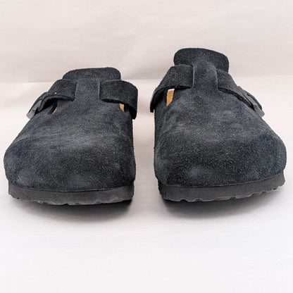 Birkenstock Women's Size 7N / Men's & Kids 5N or EU 38 Boston BS Black Suede Birkenstock