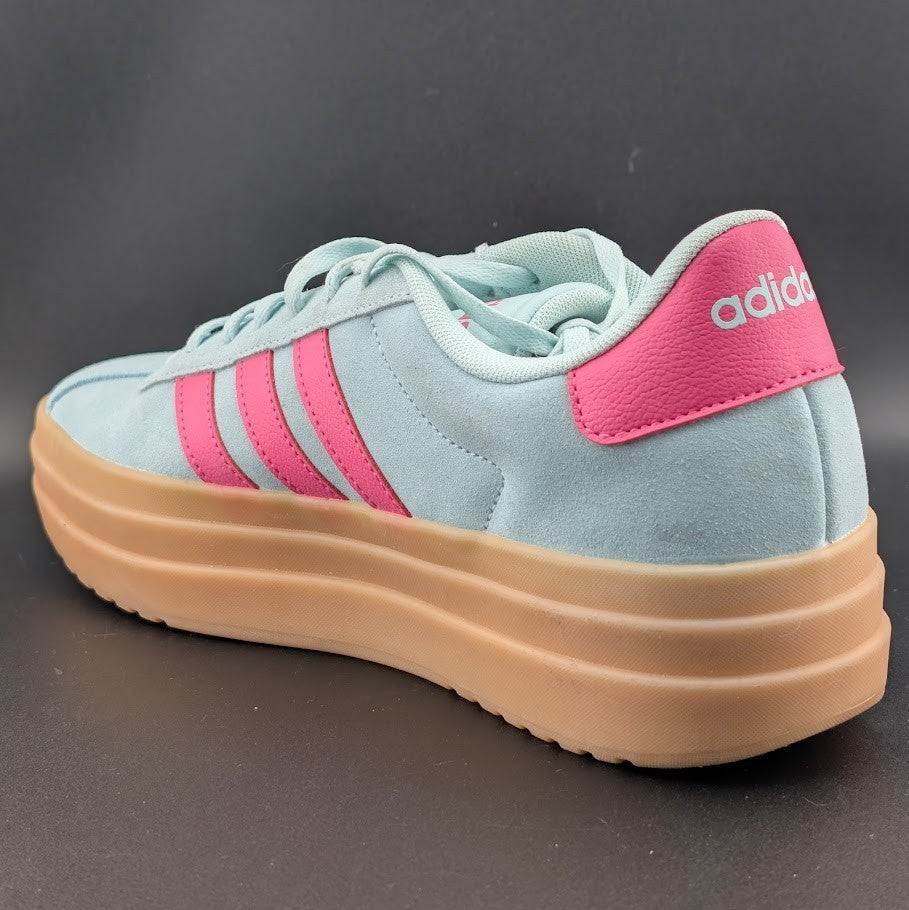 adidas Women's Size 10 'VL Court Bold' Sneaker Style JP7628 FRESH Halo Mint/Pink adidas