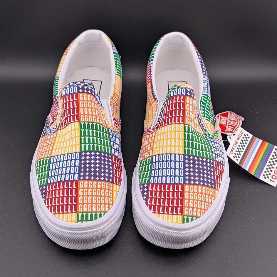 Vans Classic Slip On LGBTQ+ Pride Unisex Classic Slip-On Sneakers VN0A33TB3WJ VANS