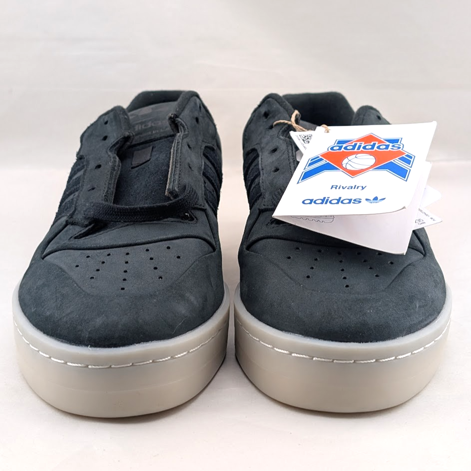 adidas Rivalry Lux Low LaceUp~Womens Sz 7 Black Nubuck Basketball Sneakers Shoes adidas