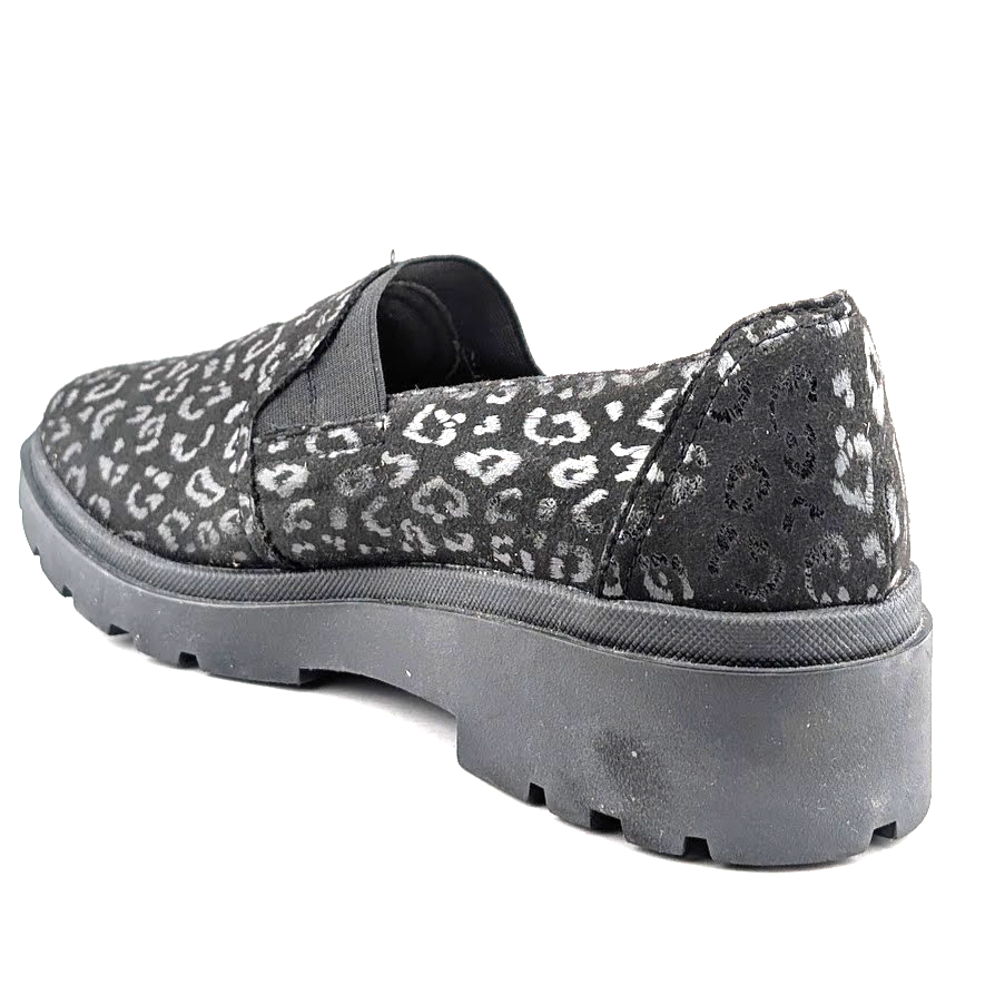 Clarks Women's Size 10 Calla Rae Black Leopard Print Loafer Flats Clarks
