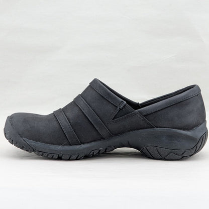 Merrell Encore Nova Black Leather Clogs Women’s 7.5  Slip-On Comfort Shoes Merrell