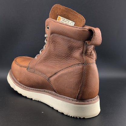 MEN TIMBERLAND PRO Size 10.5 Wedge 6" Soft Toe Brown EH SL Work Boots Timberland PRO