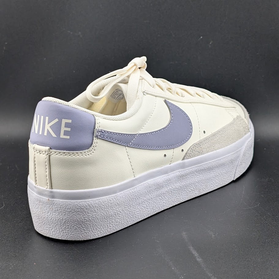 Nike Women's Size 11 Blazer Platform Low Sail Indigo Haze DJ0292-110 Nike