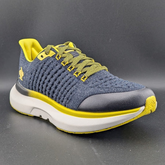 Rabbit Womens Sz 8.5 Dream Chaser Running Shoes Navy/Yellow Sneakers MSRP:  $168 Rabbit