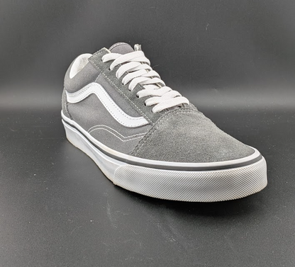Vans Unisex Pewter Grey Lace-Up Old Skool Skate Shoe Size M8 W9.5 VANS