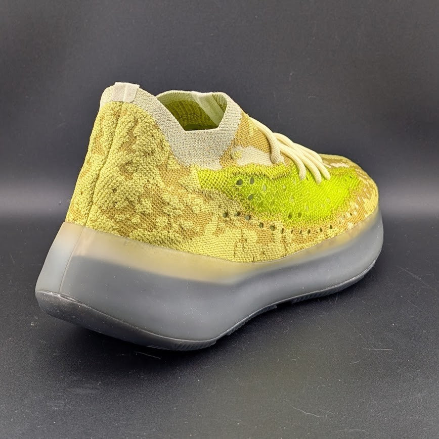adidas Size 10 Yeezy Boost 380 Hylte Yellow Green Primeknit Men's Sneaker FZ4990 adidas