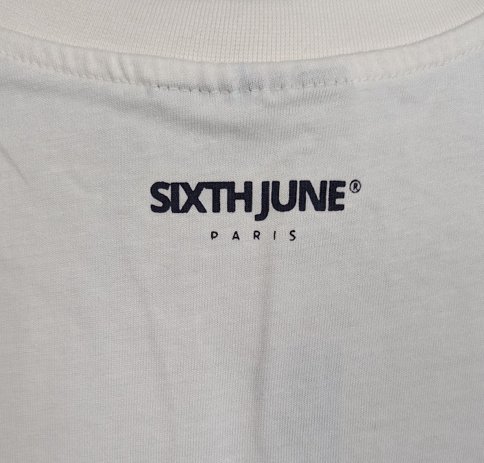 Sixth June Paris T-Shirt~White Cotton~Size XL~Heaven Calls NWT in Mfg Packaging Sixth June