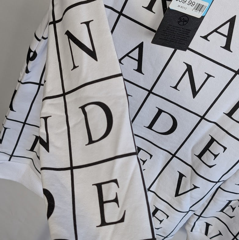 Saw Clothing Couture Men's Size Small Sweatshirt~White Letter Box ~ AndEver SAW Clothing