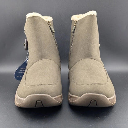 Easy Spirit Tyme2 Ankle Boot Women's 11M Taupe Water Repellent Lining Easy Spirit