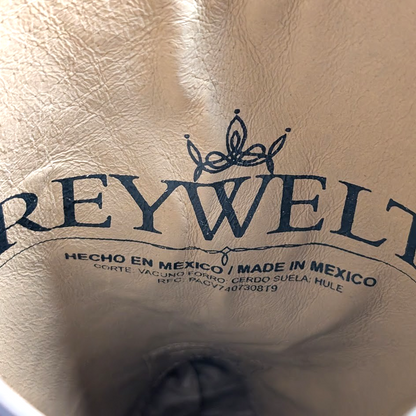 Mens Rodeo Cowboy Boots Genuine Leather Hibrido Suela Tacoma Cuero Bota Vaquera REYWELT