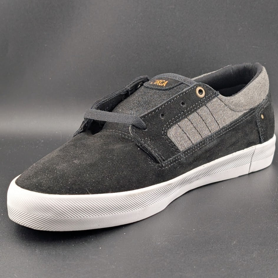 C1RCA Lancer Skate Shoes Mens 8.5/Wos 10 Black Grey Leather Low Sneakers NIB C1RCA