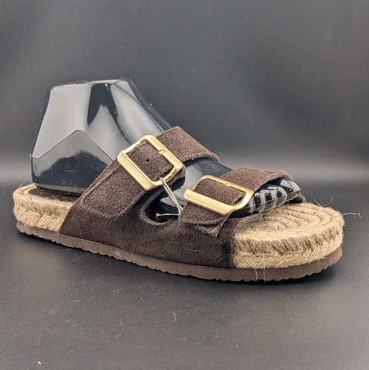 Haute Hippie Nikki Brown Buckle Sandals- Size 7.5 NWT Haute Hippie