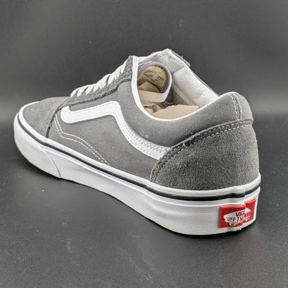 Vans Unisex Pewter Grey Lace-Up Old Skool Skate Shoe Size M8 W9.5 VANS