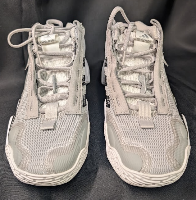 adidas Womens Size 9.5 Exhibit B Mid BB Candace Parker Shoes Gray Black White adidas