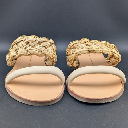 NEW DOLCE VITA Women's Size 9 Natural Raffia Slide/Sandals Dolce Vita