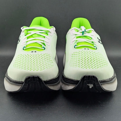 Under Armour Men's Size 11.5 ~HOVR Infinite Pro 2~White Hyper Green 3028168-101 Under Armour