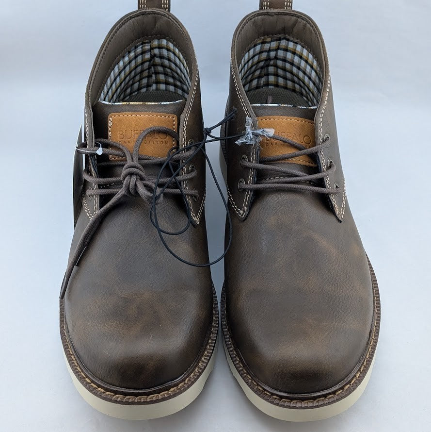 Buffalo David Bitton Men’s Size 12 Chukka Boots – Brown, Memory Foam, Durable Buffalo