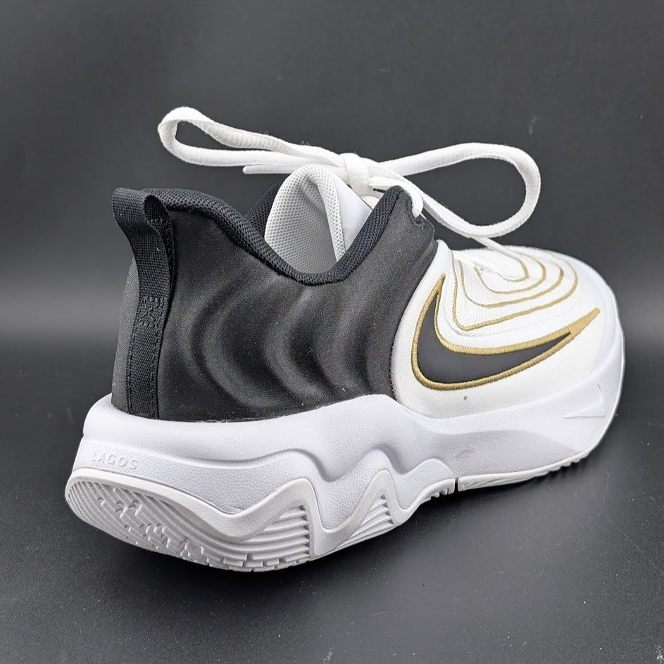 Nike Kids 7/Wos 8.5 Giannis Immortality Basketball Shoes White Gold FZ6734-100 Nike