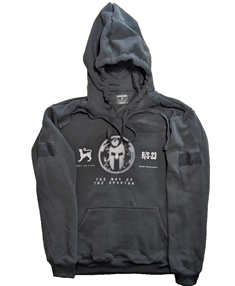 Spartan Race Super Beast Hoodie Sweatshirt | Black R/S-23 | Size S, M, L, XL Spartan