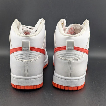 Nike Men's Size 7.5 Dunk HI Retro White/Picante Red-White DV0828 100 New in Box Nike