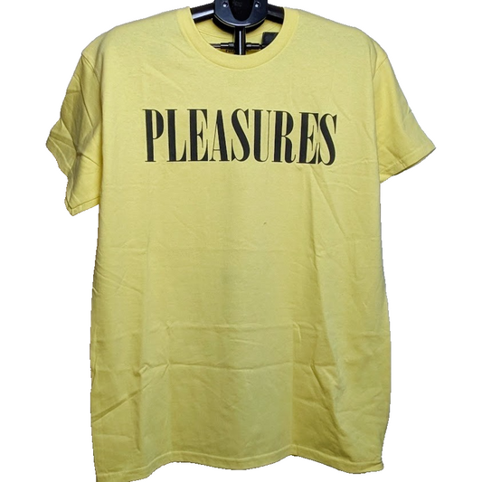 Brand New Pleasures Expand Heavyweight Tshirt, Yellow Size Large Pleasures