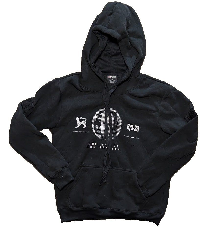 Spartan Race Super Beast Hoodie Sweatshirt | Black R/S-23 | Size S, M, L, XL Spartan