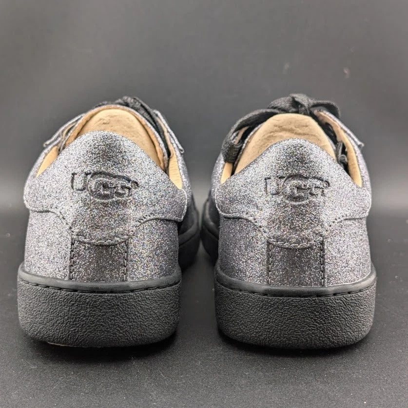Ugg Sizes 6.5/8.5 Milo Glitter Gunmetal Lace Up Tennis Sneaker 1100213*FREE SHIP UGG