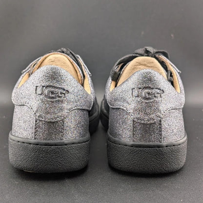 Ugg Sizes 6.5/8.5 Milo Glitter Gunmetal Lace Up Tennis Sneaker 1100213*FREE SHIP UGG