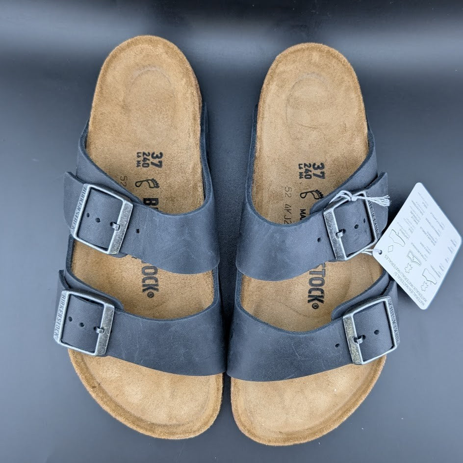 NIB Birkenstock Women's Size 6 / Kids Size 4 (EU 37)  Arizona BS in Black Birkenstock