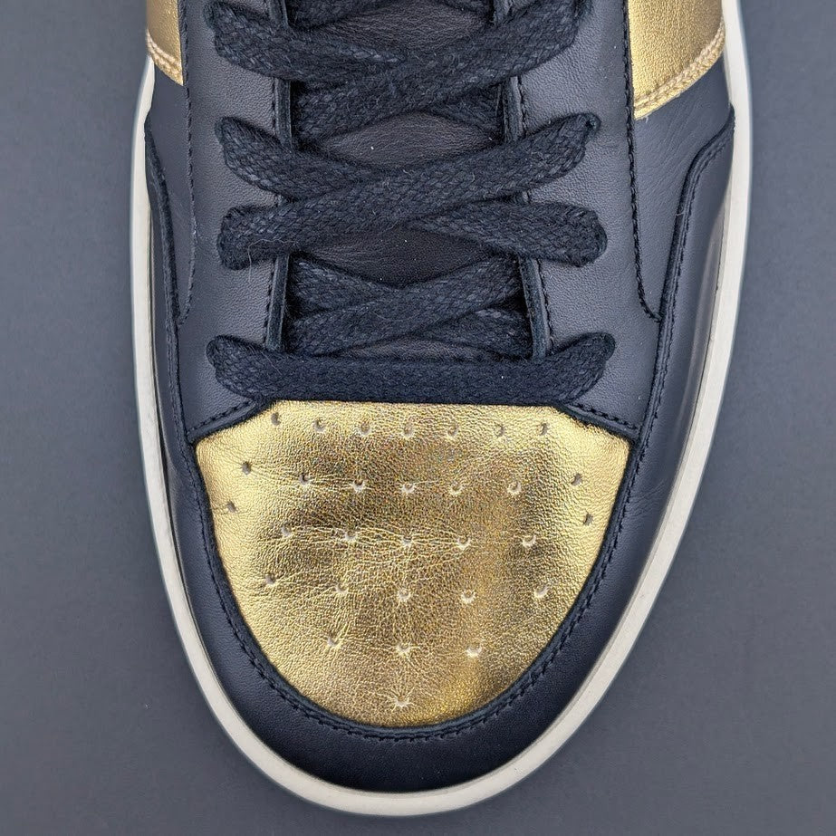 NM Saint Laurent SL/10H Black Gold High Top Sneakers EU 41 Saint Laurent