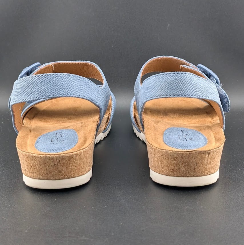 Eurosoft by Sofft Glinda Sandals Women's 10M Mist Blue Adjustable Strap 4363 Eurosoft by Sofft