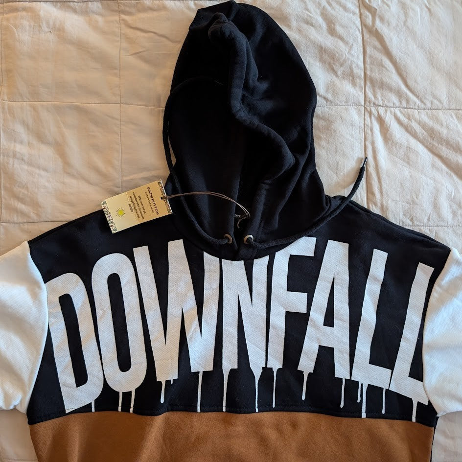 Plus Eighteen Size Large Unisex DOWNFALL Oversize Hoodie Plus Eighteen
