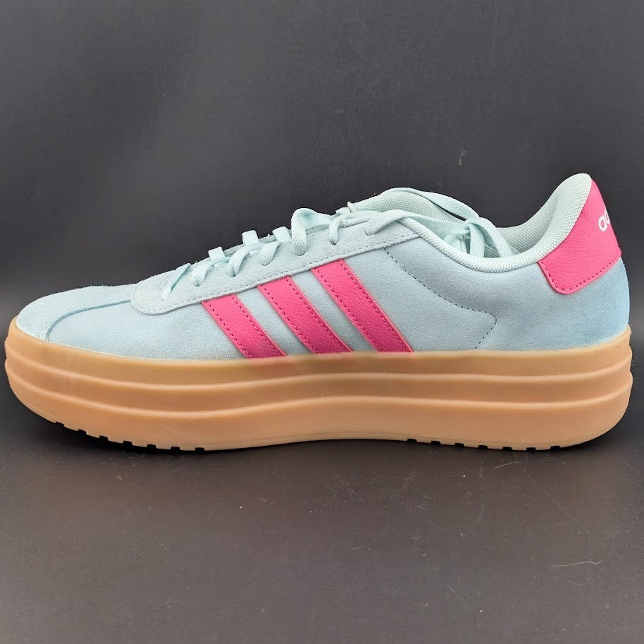 adidas Women's Size 10 'VL Court Bold' Sneaker Style JP7628 FRESH Halo Mint/Pink adidas